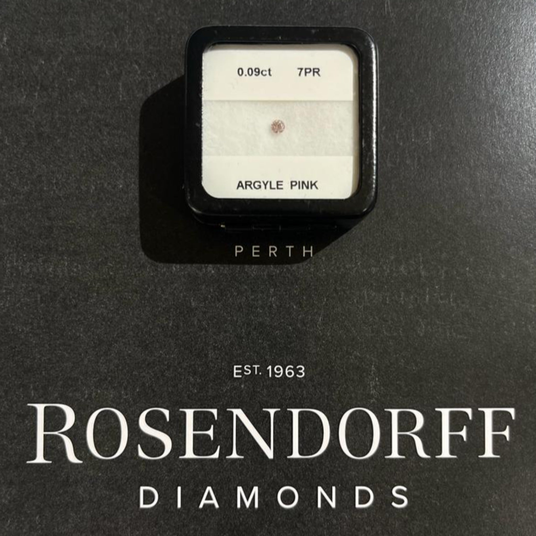 7PR 0.09ct Certified Loose Pink Diamond From WA